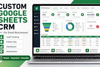 provide a ready made CRM template in google sheets