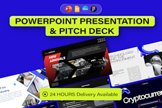 design investor pitch deck and fundraising powerpoint presentation