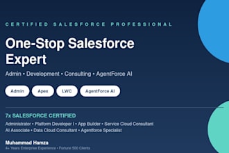 be your certified salesforce admin, developer and consultant
