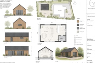 design uk planning permission and architectural building control drawing