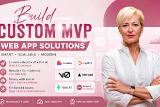 build lovable custom mvp replit web app volt ai rebuild replit vercel fix base44
