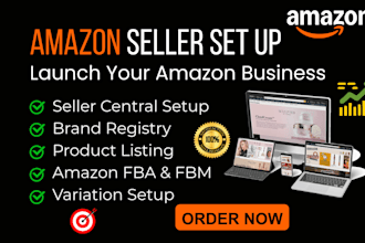 set up amazon seller central account for fba and fbm