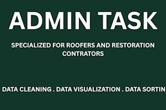 help roofer, restoration in data entry