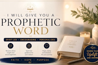 give you a prophetic word with spiritual guidance