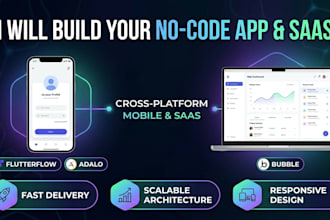 be your expert no code app builder, cross platform mobile, saas development