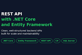 build a rest API with net core and entity framework