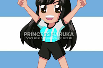 draw a cute anime chibi character