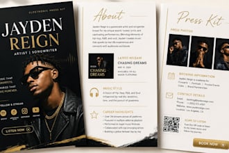 design epk, media kit, press kit, electronic press kit, dj press kit, one sheet