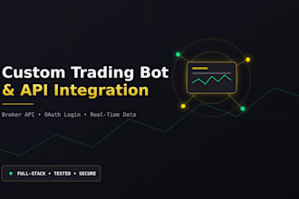 build a custom trading bot with broker API integration