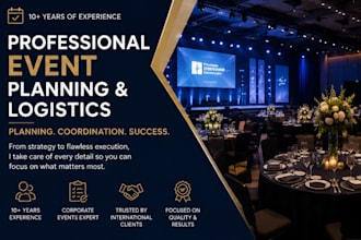 professionally coordinate and support your events