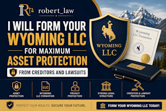 set up a wyoming llc corporation to protect your assets from creditors legally