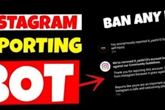 takedown ig banning bot,mass reporting, ig report bot,x banning auto follow bot