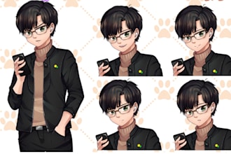draw visual novel sprites 2d game character anime background youtube oc avatar