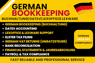 do german tax, bookkeeping, buchhaltung, datev, lexoffice, elster, payroll
