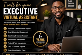 be your executive virtual assistant for administrative support