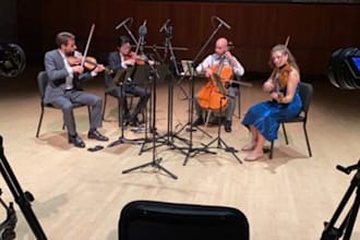 record live string quartet, viola, cello, and contrabass for your project