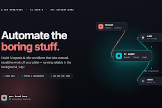 build efficient, customizable ai agents and n8n automation