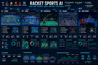 develop tennis, padel, badminton, squash ai ball tracking analytics