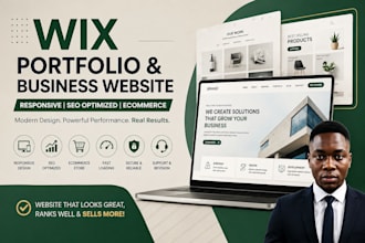 design wix portfolio website develop a responsive seo ecommerce business website