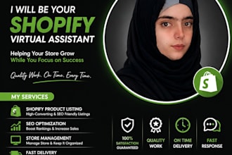 shopify product listing and upload products professionally