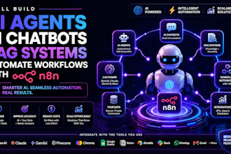 build ai agent, ai chatbots, rag systems, and automate workflow with n8n