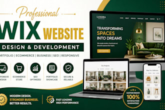 design portfolio wix website develop a responsive ecommerce seo business website