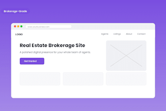 build a modern real estate brokerage website with ai