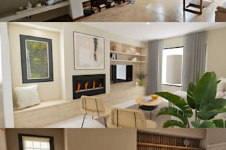 virtually stage your empty property photos with realistic furniture