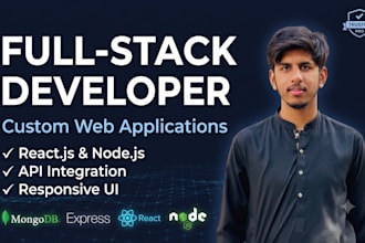 be your full stack mern developer for custom web applications