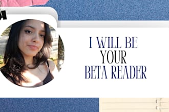 beta read your book and provide feedback