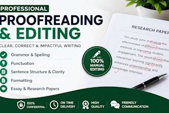 edit, proofread and format academic documents