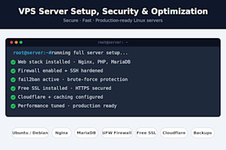 setup secure and optimize your vps or dedicated server