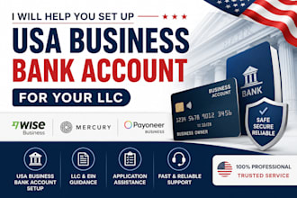 set up a USA business bank account for your llc