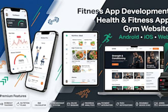 develop fitness app health and fitness app fitness website gym app gym website