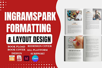 format book for ingram spark, book interior layout, book upload and publishing