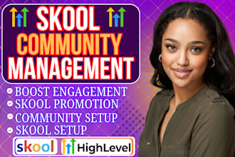 setup skool community skool online course online community and skool manager