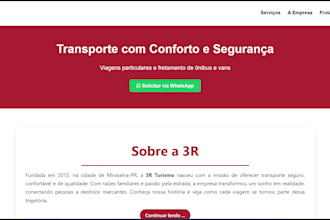 a modern responsive website
