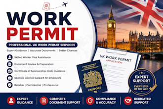 assist with UK work permit and skilled worker visa application