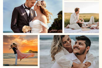 a personalized couple photo memory magazine or love album