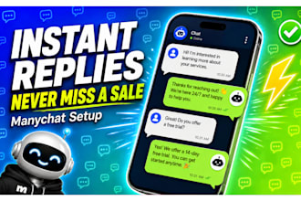 create a manychat chatbot for instagram or whatsapp