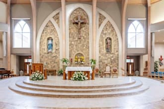 create professional 3d church interior and altar design renders