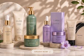 design premium skincare packaging, beauty labels and cosmetic box design