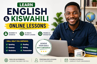 teach english and kiswahili online