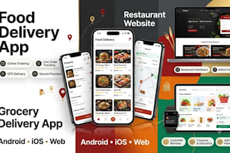 build food delivery app restaurant app restaurant website grocery delivery app