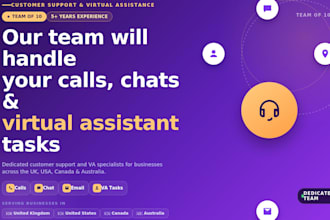 provide 24 hours call center answering service with my team