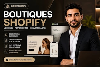 créer une boutique shopify ou reconcevoir un site web shopify