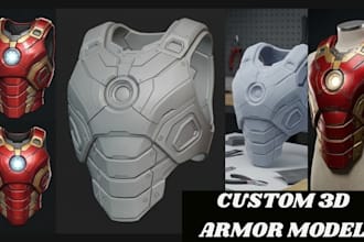 sculpt 3d cosplay armor model 3d wearable cosplay armor print and paint 3d print