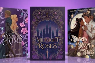 illustrate romance novel cover, fantasy novel, dark romance cover, kindle cover