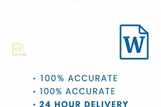 do fast typing from PDF image and handwritten to word