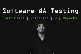 create a comprehensive test plan, scenarios, and test cases for your web app